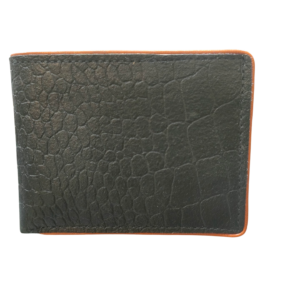 Dollar Size Crocodile Textured Wallet ( Small )