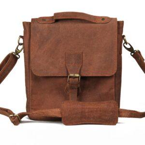 "The Heritage Voyager – Brown Vintage Shoulder Bag"