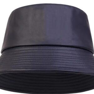 The Midnight Veil Leather Bucket Hat