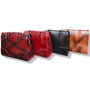 Crocodile Textured Handbag.