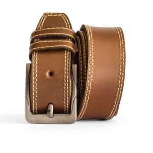 HeritageCraft Classic Brown Leather Belt