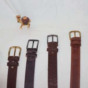 Axis Bi-Tone Leather Belt – Brown & Black