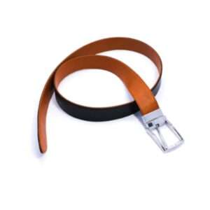 Reversible Brown Leather Belt